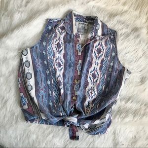 Vintage western top medium